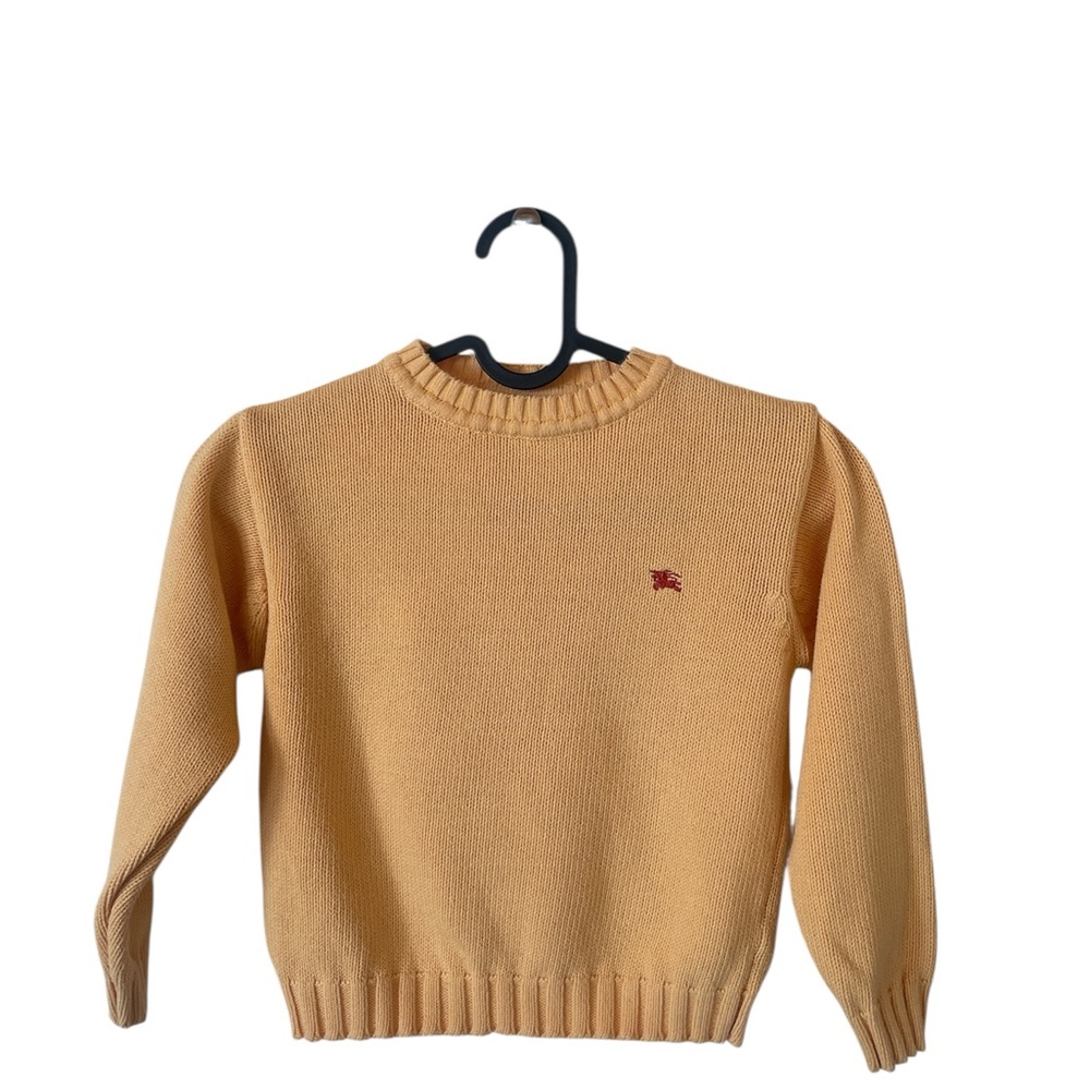 Vintage Burberry Kids Yellow Sweater